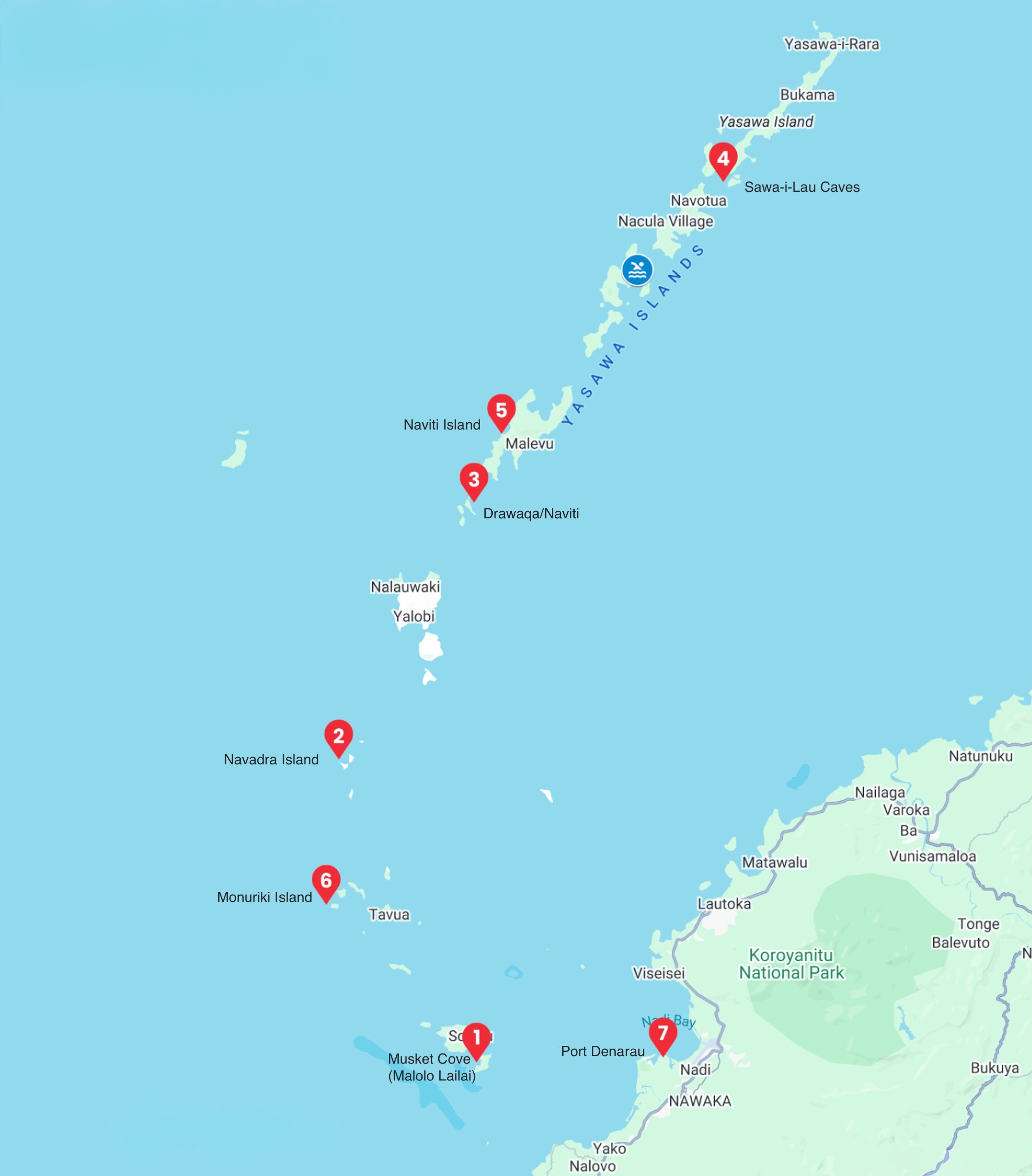 Mamanuca & Yasawa Islands - Fiji Sailing